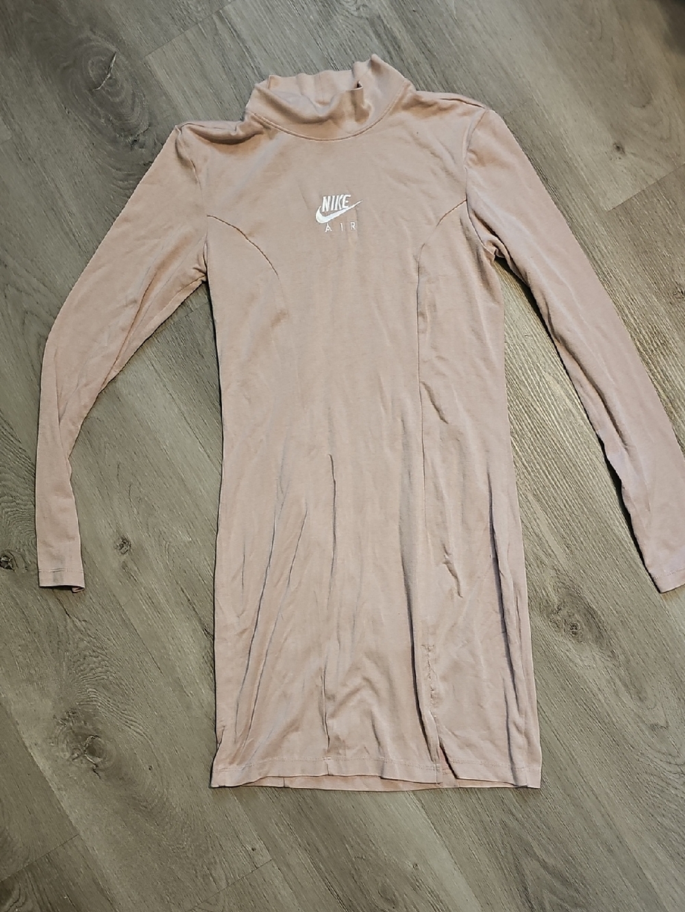 Nike Women's Long Sleeve Turtleneck Dress in Dusty Rose